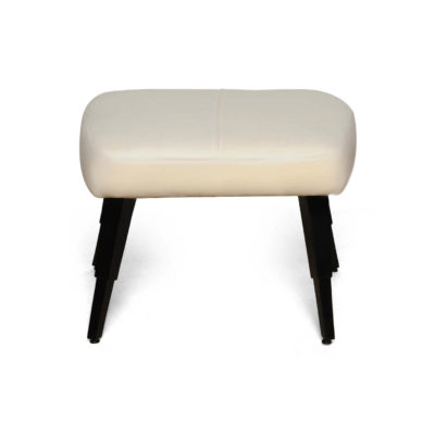 Keda Upholstered Pouf with Black Legs