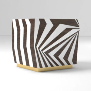 Mira Side Table Zebra Shape