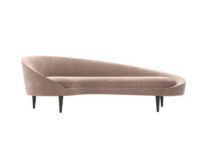 Nadine Upholstered with Curve Sofa