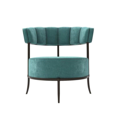 Renata Upholstered Round Back Accent Chair