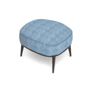 Roman Upholstered Square Pouf with Legs