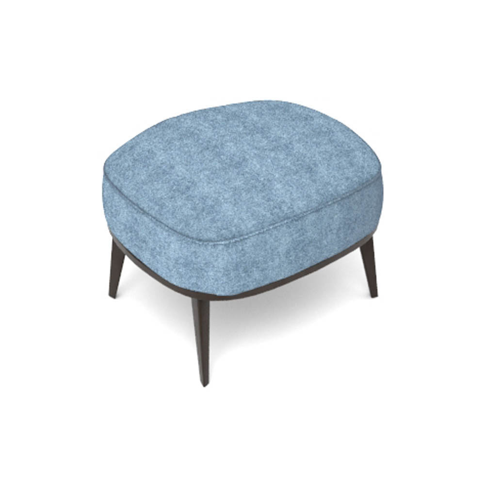 Roman Upholstered Square Pouf with Legs