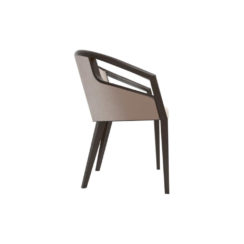 Sallivan Upholstered Tub Dining Chair with Wooden Frame Right