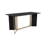 Santini Wooden with Stainless Steel Console Table