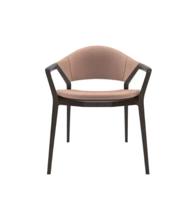 Tonia Upholstered Curved Arm Dining Chair