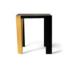 Tree Square Wood Side Table with Stainless Steel 4