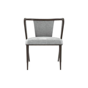 Zaria Upholstered Dining Chair with Armrest