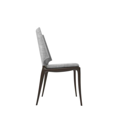 Zeus Upholstered High Back Dining Room Chair Right Side