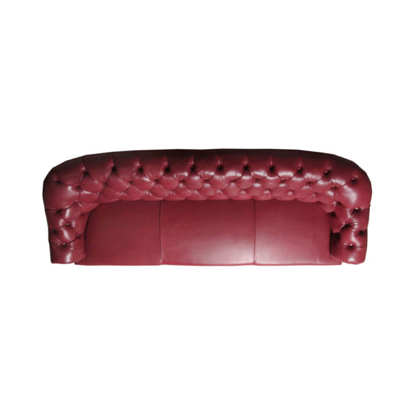 3 Seater Leather Sofa Front Top View