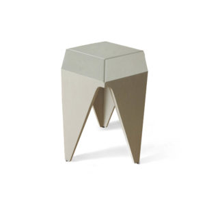 Diamond Grey Distressed Hexagonal Side Table