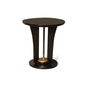 Fido Black Wooden Distressed Side Table