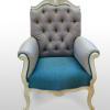 French Painted Wing Back Armchair 2