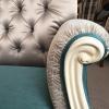 French Painted Wing Back Armchair 8