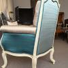 French Painted Wing Back Armchair 7