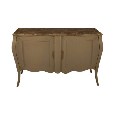 Adagio Beige Wooden with Marble Top Sideboard Top View