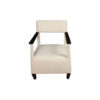 Bentley Upholstered Armchair with Black Wooden Arms 8