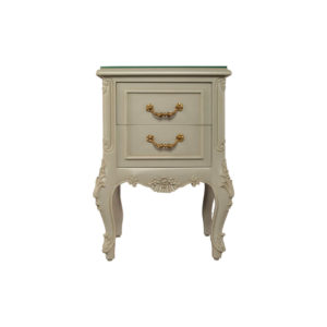 Dixon Wood Light Grey Lacquer Bedside Table