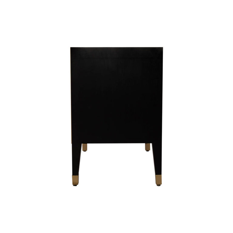 Brass Inlay Table | Bedside Table | 2 Drawers Bedside Table