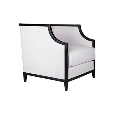 Bonaldo Upholstered Wooden Frame Padded Armchair Side View