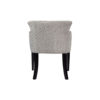 Eaton Upholstered Curved Grey Fabric Armchair 4