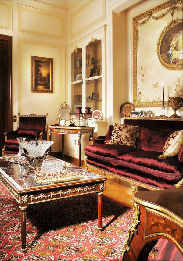 Victorian themed living room set
