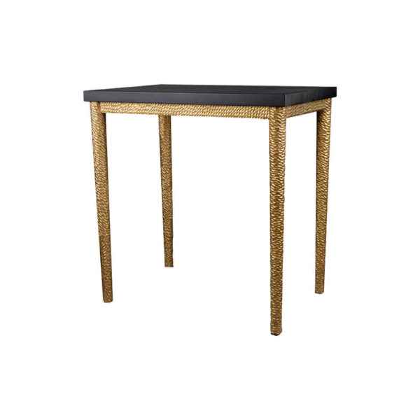 Amoir Side Table Black Side View