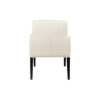 Edmund Upholstered Square Arm Chair with Wooden Legs 13