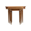 French Marquetry Nest Side Table 16