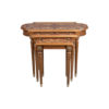 French Marquetry Nest Side Table 15