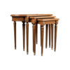 French Marquetry Nest Side Table 17