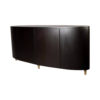 Nathan Oval Brown Sideboard with Brass Inlay 8