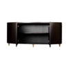 Nathan Oval Dark Brown Sideboard with Brass Inlay 6