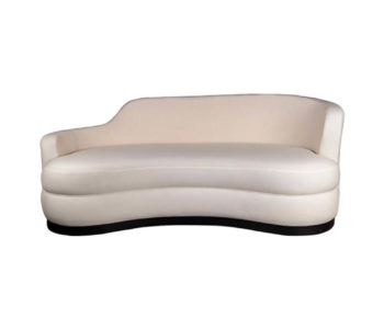 Noir Upholstered Curve Shape Sofa
