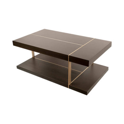 Wimbledon Wooden with Brass Coffee Table UK