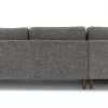 Barcelona Upholstered Briar Gray Fabric Corner Sofa 8