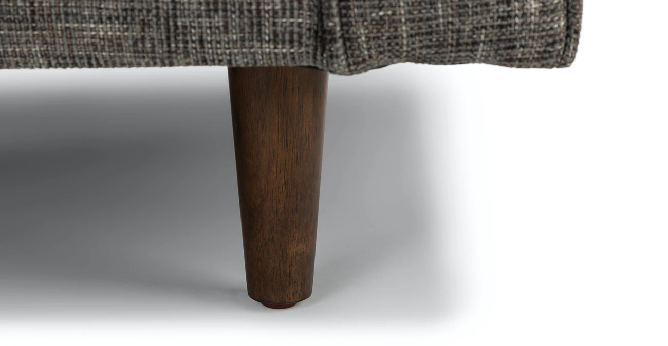 Barcelona Upholstered Briar Gray Fabric Corner Sofa 5