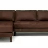 Barcelona Upholstered Charme Chocolate Leather Corner Sofa 7
