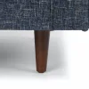 Barcelona Upholstered Neptune Blue Fabric Corner Sofa 13