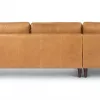 Barcelona Upholstered Tan Leather Corner Sofa 8