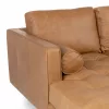 Barcelona Upholstered Tan Leather Corner Sofa 10