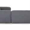 Chicago Upholstered Melrose Gray Fabric Corner Sofa 8