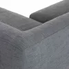 Chicago Upholstered Melrose Gray Fabric Corner Sofa 9