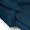 Freya Upholstered Twilight Blue Corner Sofa 8