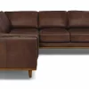 Milan Upholstered 5-Seaters Chocolate Corner Sofa 7