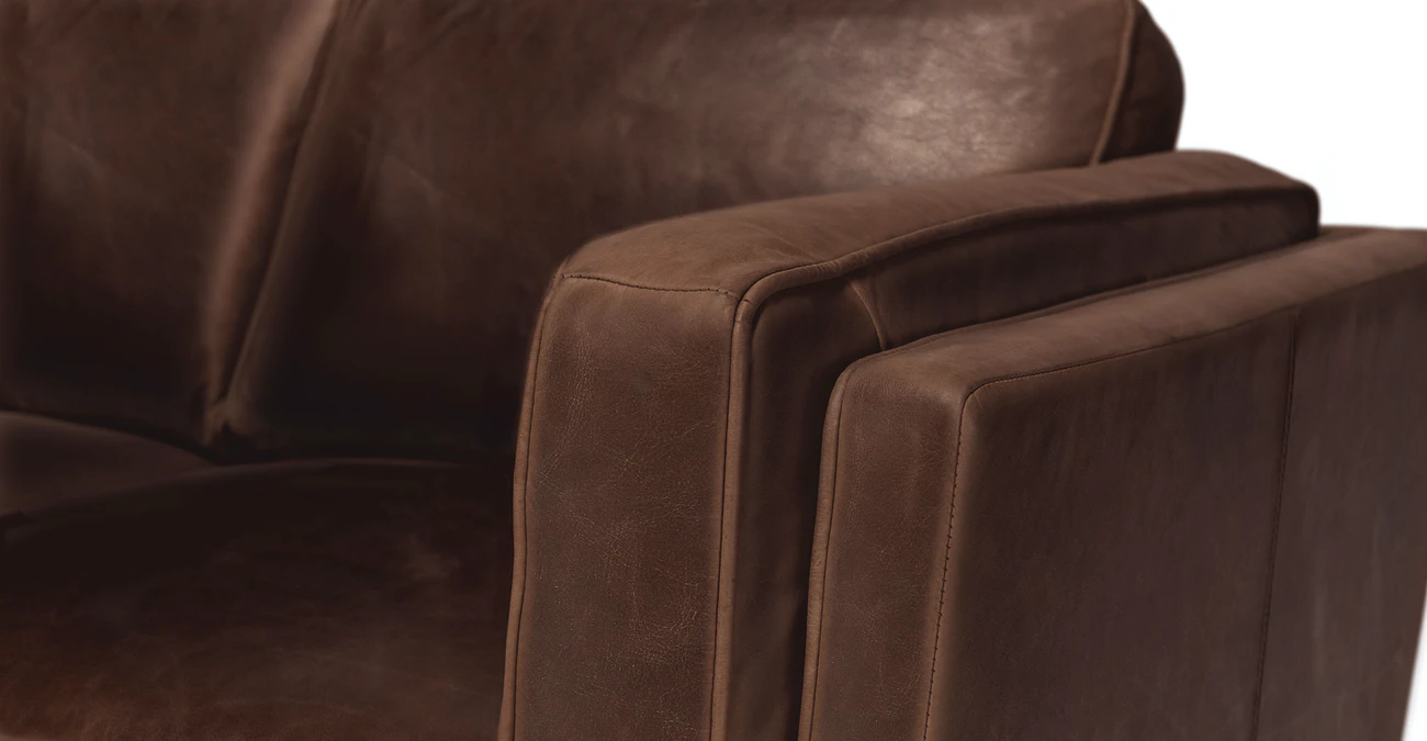 Milan Upholstered 5-Seaters Chocolate Corner Sofa 2