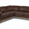Milan Upholstered 5-Seaters Chocolate Corner Sofa 13