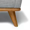 Milan Upholstered 5-Seaters Pebble Grey Corner Sofa 10