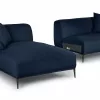 Milano Upholstered Aurora Blue Corner Sofa 11