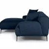 Milano Upholstered Aurora Blue Corner Sofa 9