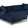 Milano Upholstered Aurora Blue Corner Sofa 14
